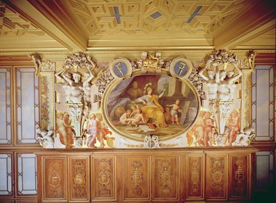 Galerie François I, fresco met 